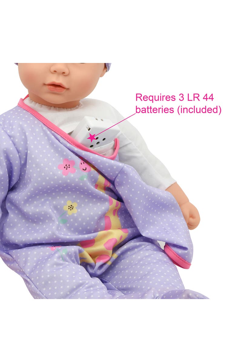 Little Darlings 19" Cuddle Baby Aa Purple Giraffe, Alternate, color, Multicolored