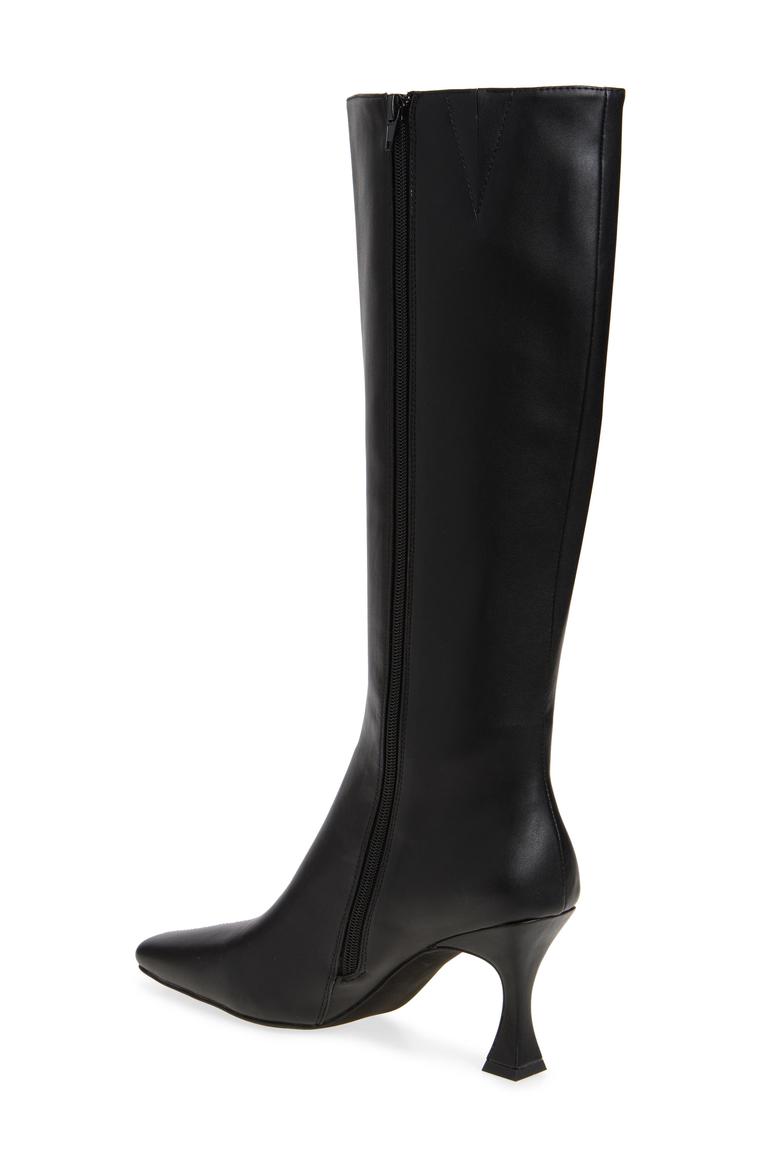 Check Mate Knee High Boot, Alternate, color, BLACK