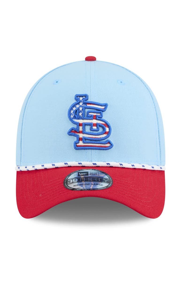 New Era Men's New Era Light Blue/Red St. Louis Cardinals 2025 Fourth of July 39THIRTY Flex Hat, Alternate, color, Light Blue