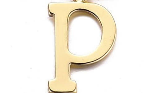 Adornia 14k Gold Plated Tennis Bracelet With Initial Charm In Gold