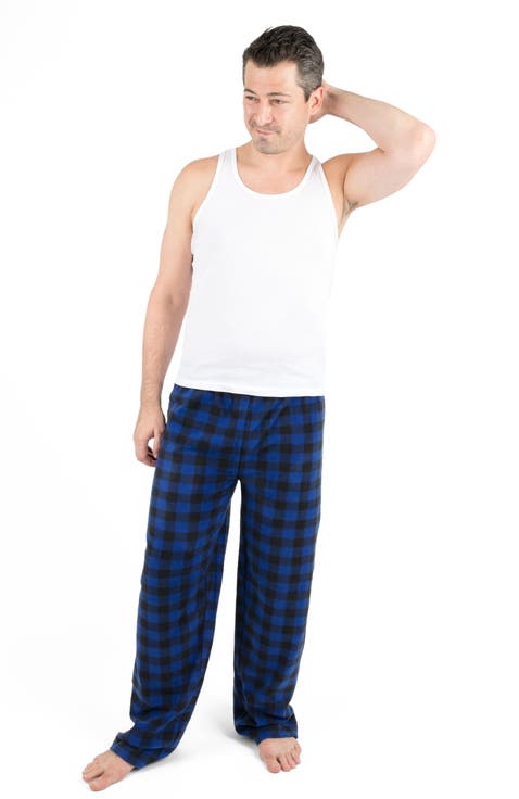 Men's Fleece Printed Holiday Pajama Pants