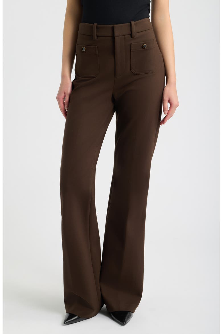 The Flare Trouser Pocket Pants, Main, color, AMERICANO