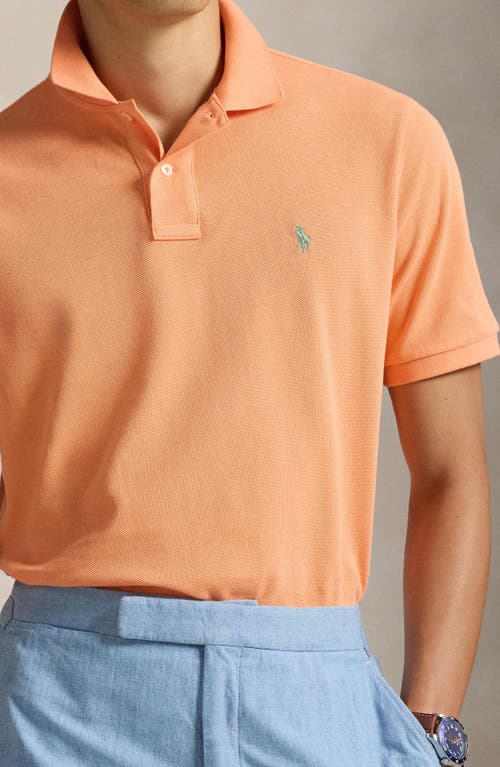 Polo Ralph Lauren The Iconic Cotton Mesh Polo In Orange