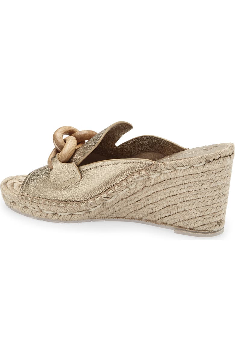 Pedro Garcia Oliveta Wedge Sandal, Alternate, color, Nugget Petite Grain/ Oak