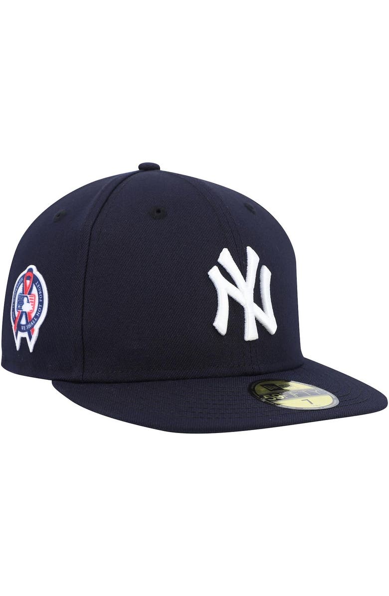 New Era Men's New Era Navy New York Yankees 9/11 Memorial Side Patch 59FIFTY Fitted Hat, Main, color, Navy