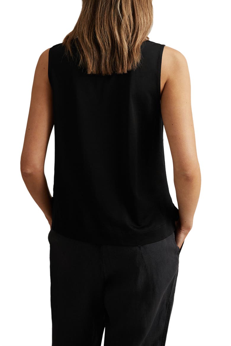 Mira Sleeveless Top, Alternate, color, BLACK