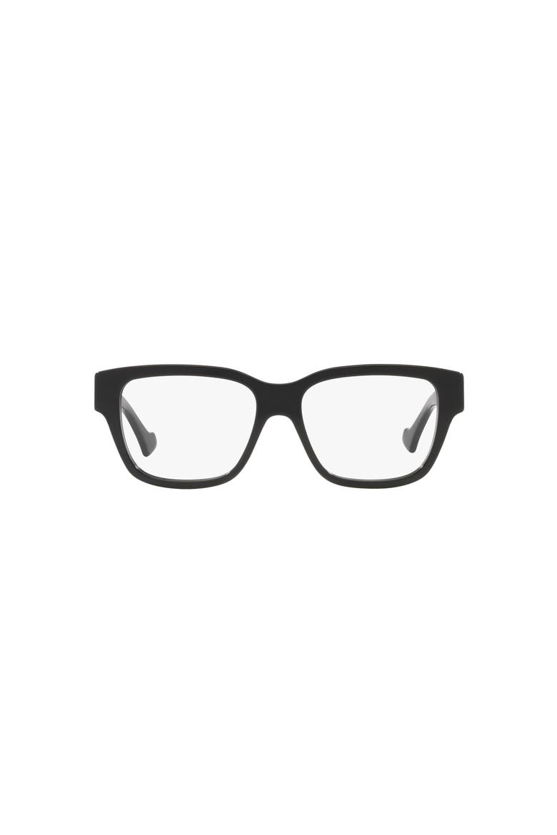 55mm Square optical glasses, Alternate, color, Black