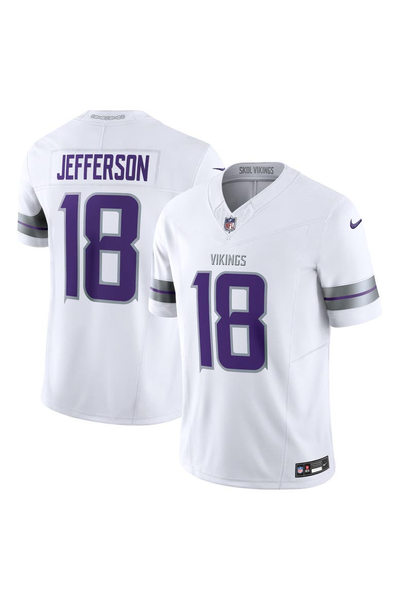 Men's Nike Justin Jefferson White Minnesota Vikings Alternate Vapor F.U.S.E. Limited Jersey, Main, color, White