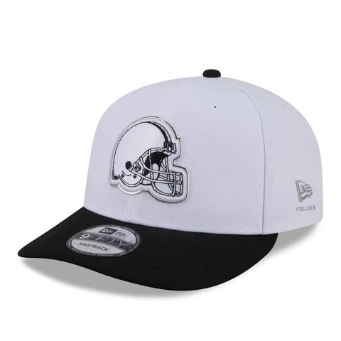 Men's New Era  White/Black Cleveland Browns 2026 NFL Draft Pre-Curved 9FIFTY Snapback Hat