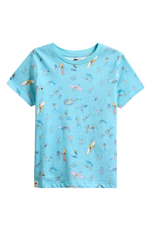 Boardies Kids' Sea Folk Print T-shirt In Blue
