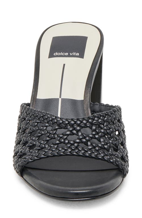 Dolce Vita Margoe Heels Black Woven Stella In Black