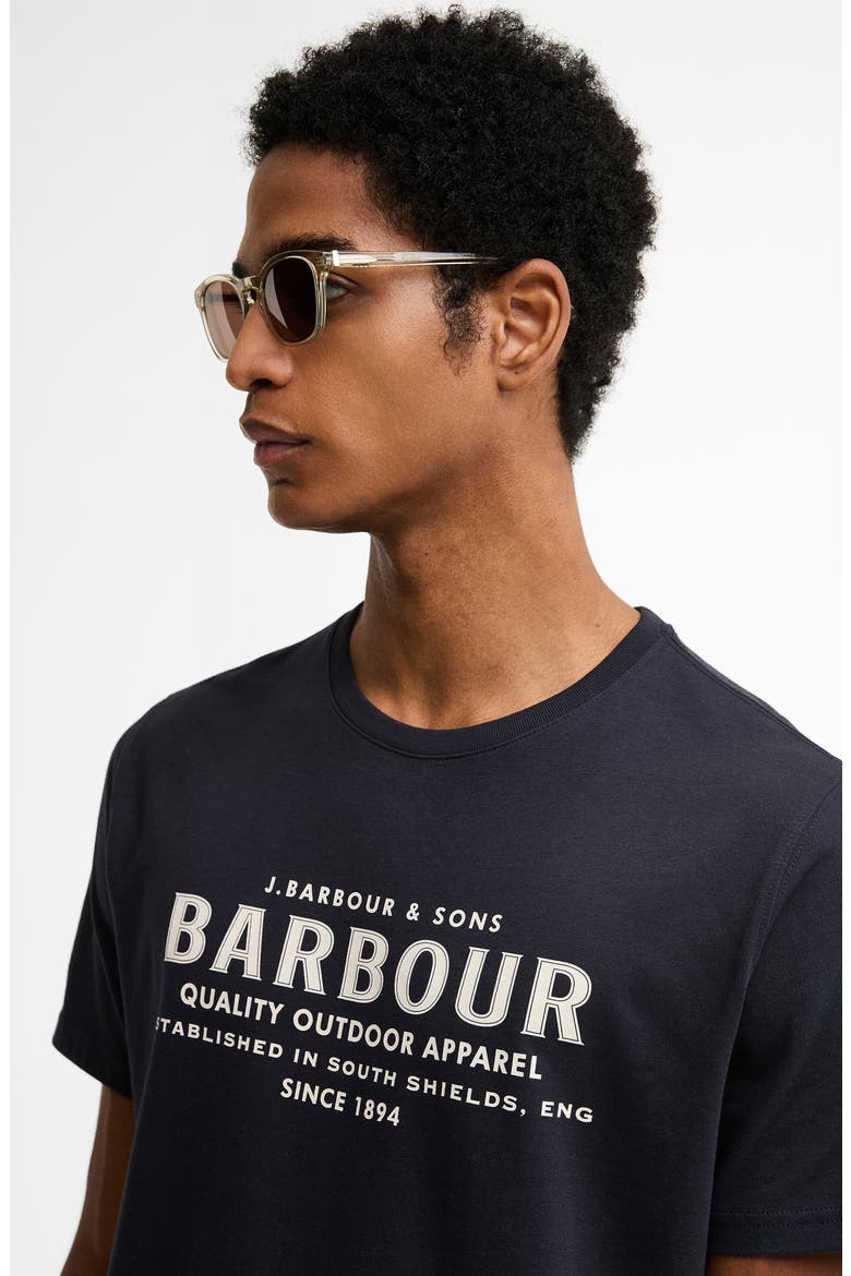 Logo Graphic T-Shirt, Alternate, color, DARK NAVY