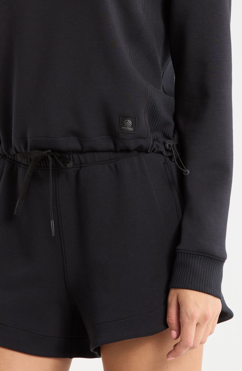 MPG Dreamweave Recycled Polyester Blend Crop Sweatshirt, Alternate, color, Black