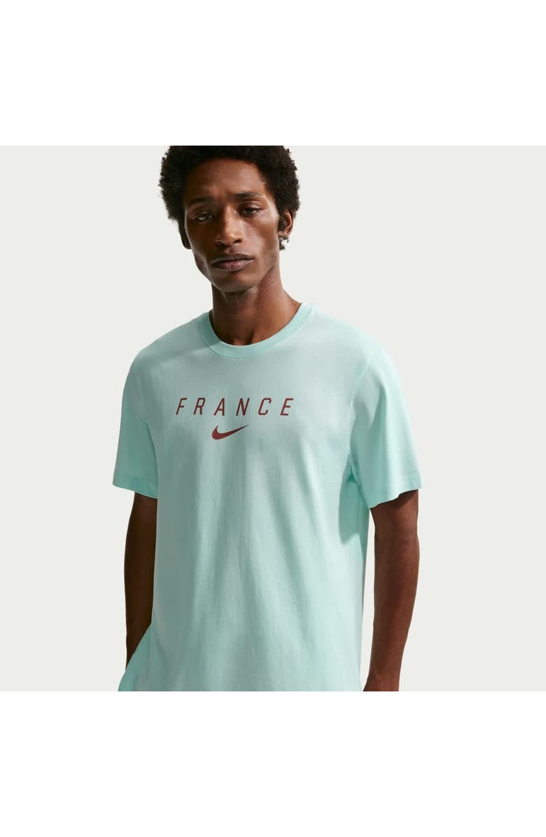 Nike Men's Nike Green France National Team Wordmark T-Shirt, Alternate, color, Green