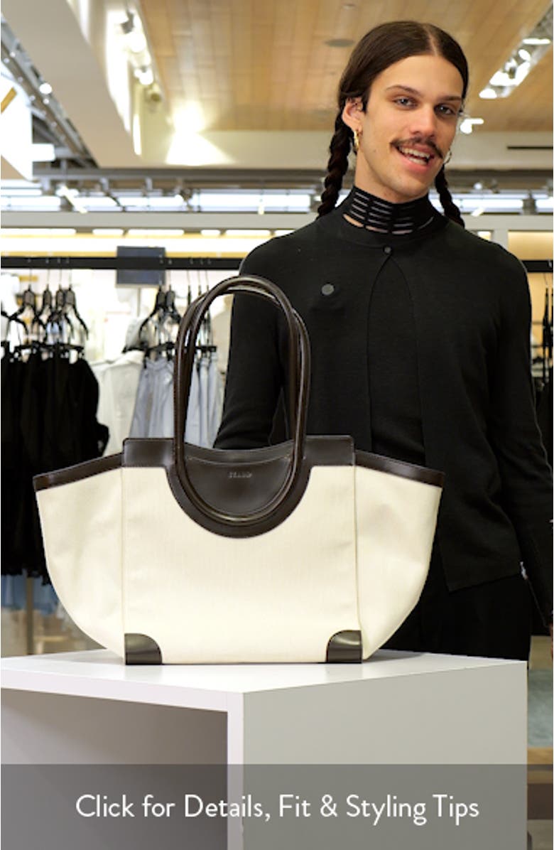 Maude Canvas & Leather Tote Bag, sales video thumbnail