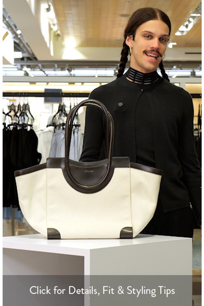 Maude Canvas & Leather Tote Bag video