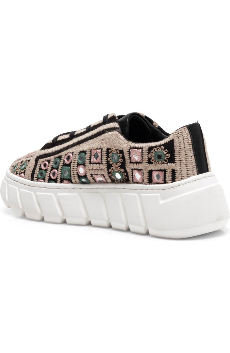 Free People Catch Me If You Can Crochet Platform Sneaker, Alternate, color,