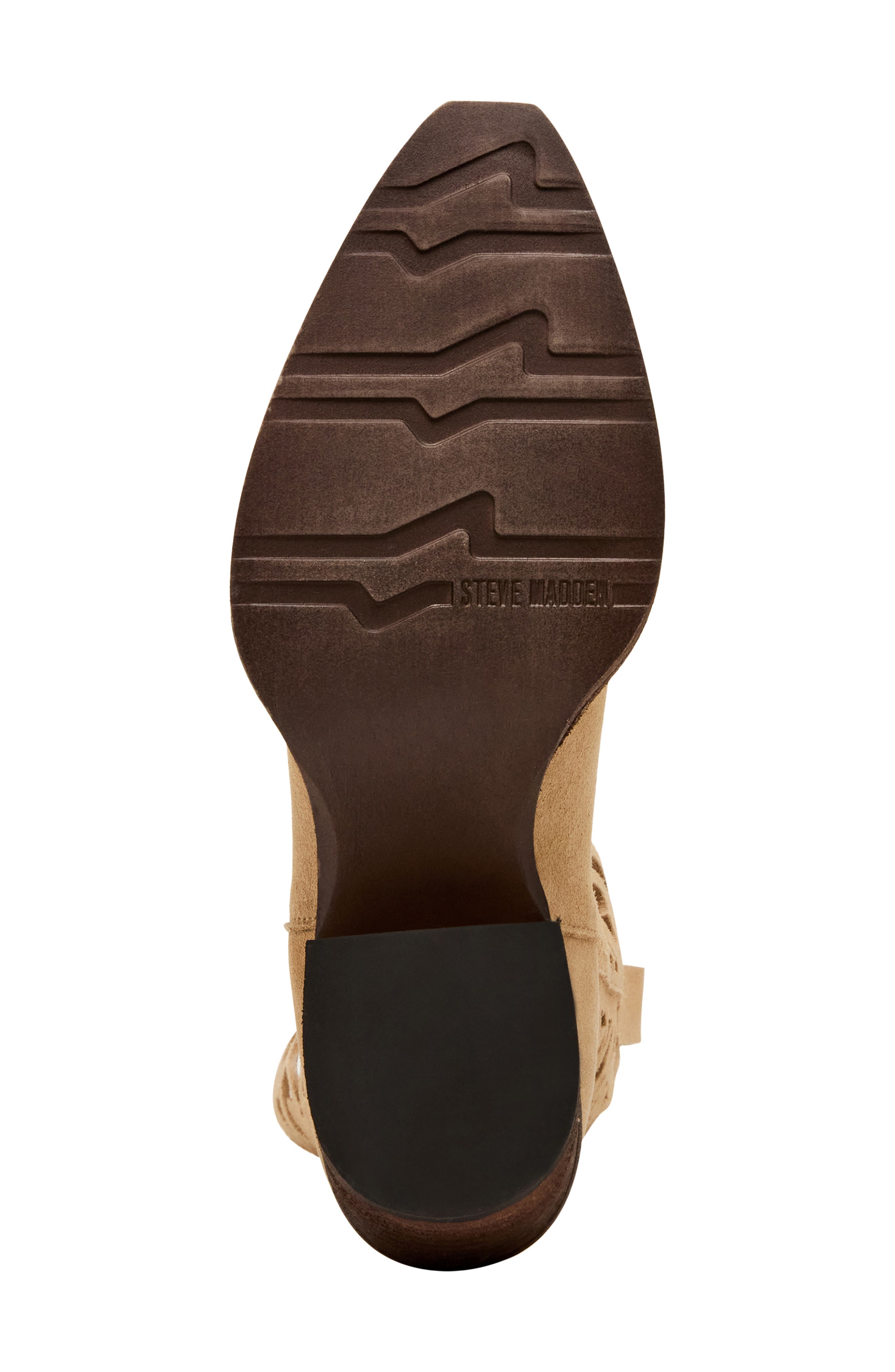 Steve Madden Albany Cutout Western Boot, Alternate, color, Taupe Suede