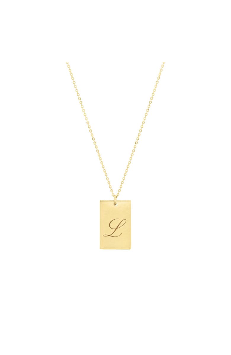 Set & Stones Stella Initial Necklace, Main, color, Gold / L