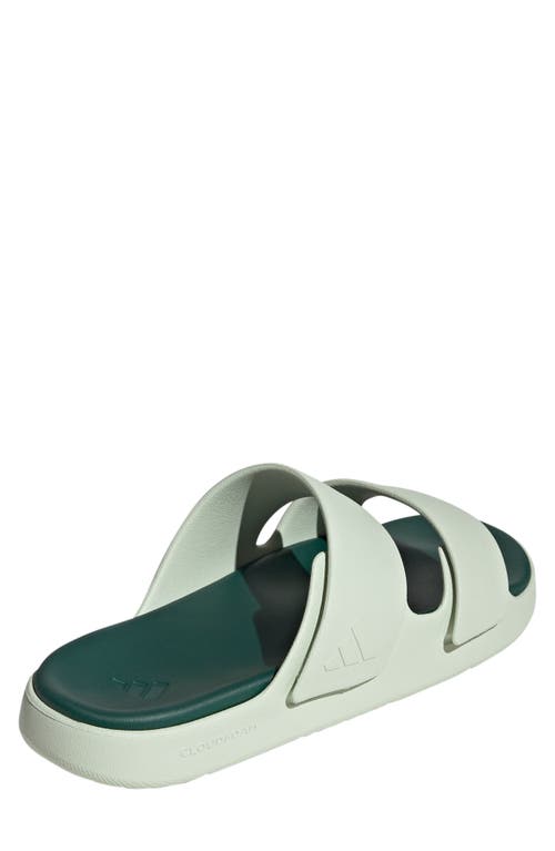 Adidas Originals Adidas Znscape Slide Sandal In Linen Green/collegiate Green