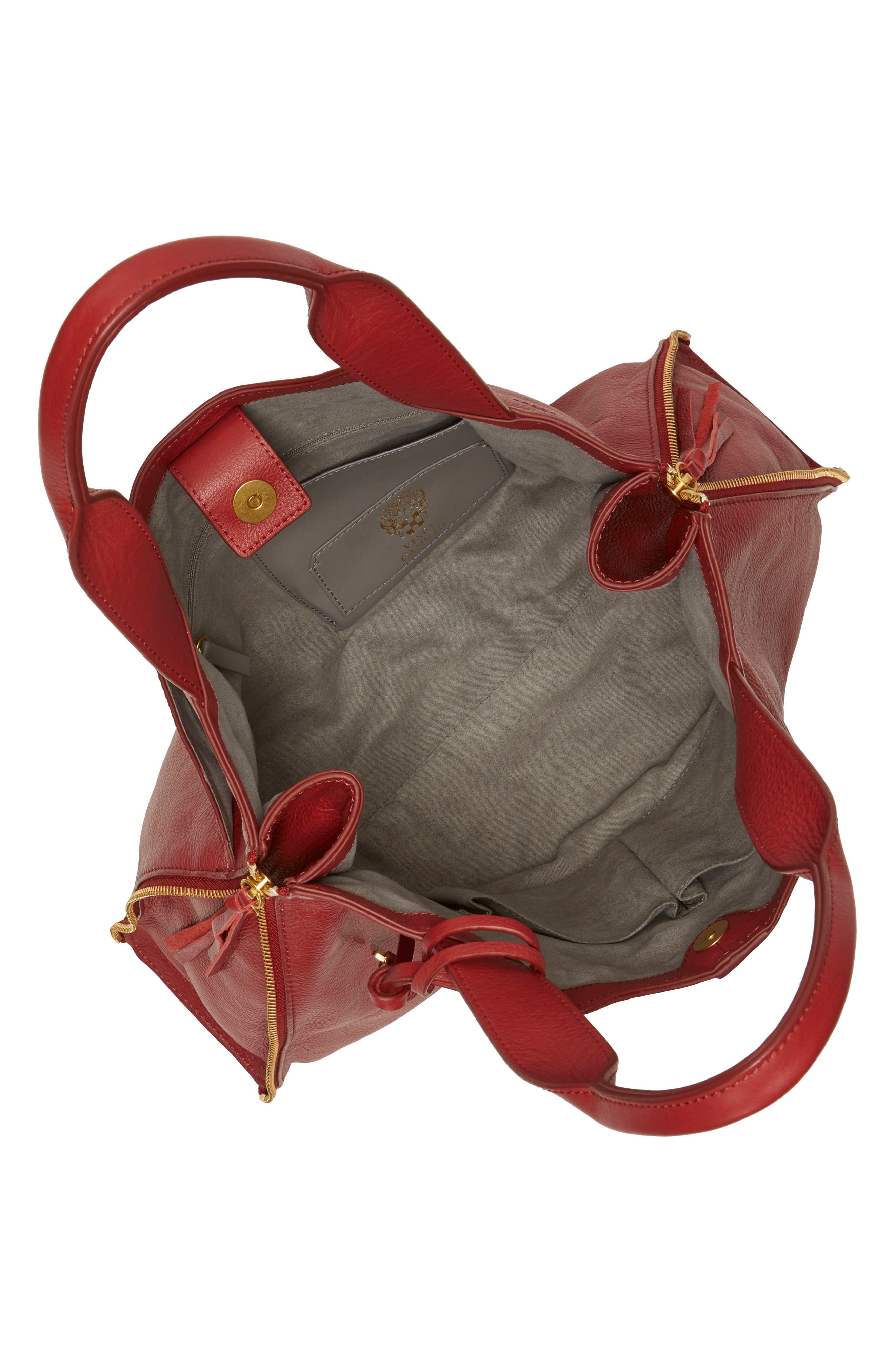 Vince Camuto Corla Leather Tote, Alternate, color, Scarlet Indpeb