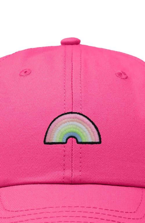 Dalix Rainbow Hat In Hot Pink
