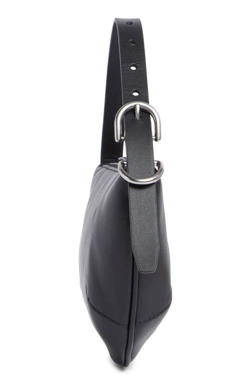 Rag & Bone Small Mercer Leather Hobo Bag In Black