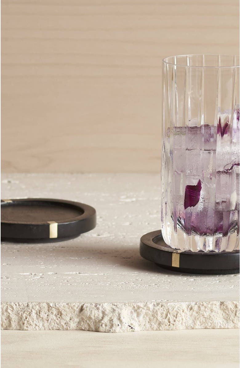 The Collective Coasters Set of 4, Main, color, Ebony