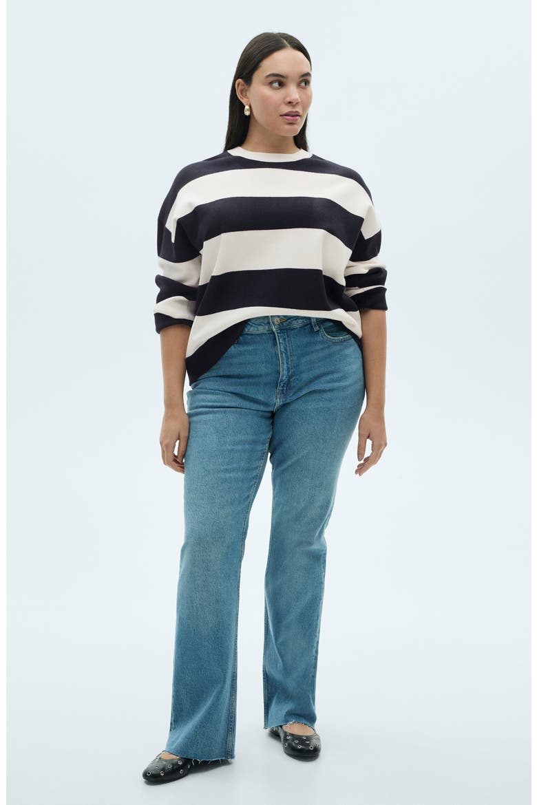Lotuini Stripe Sweater, Alternate, color, DARK NAVY