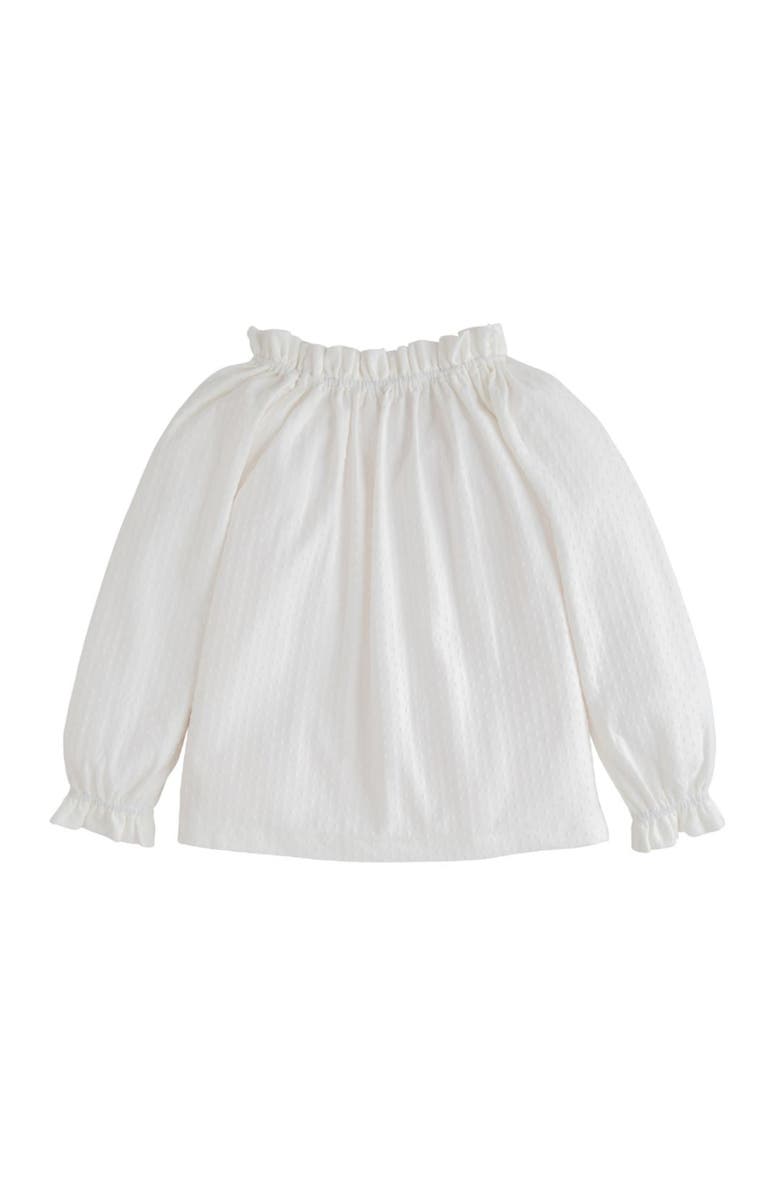 BISBY Kids' Floral Tory Top, Main, color, Snow Pointelle