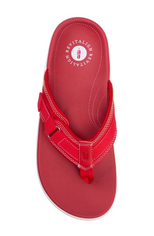 Revitalign Yumi Northfork Flip Flop In Red