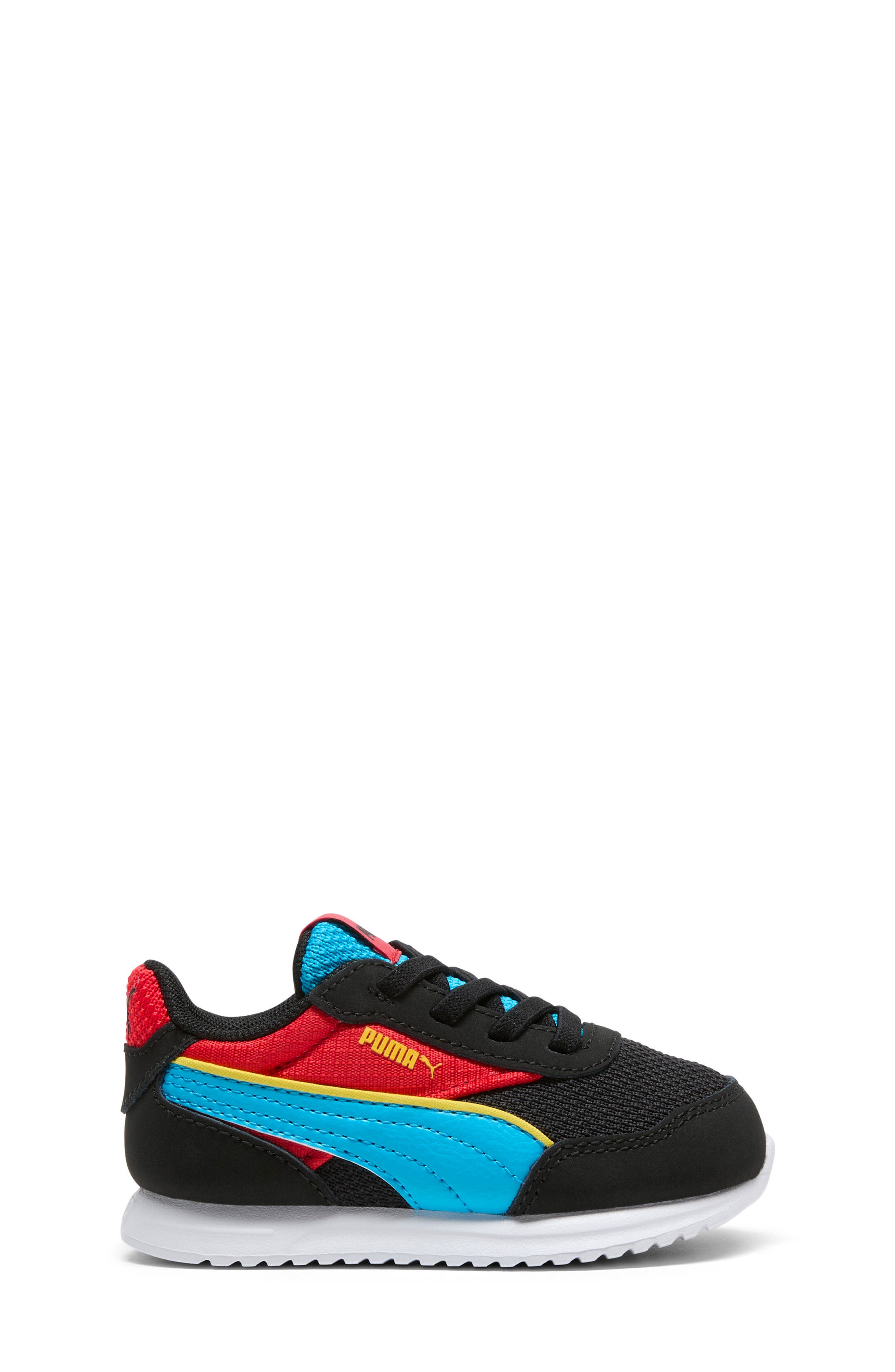 PUMA Kids' R78 Gravity Sneaker, Alternate, color, Puma Black/ Blue/ Red/ Yellow