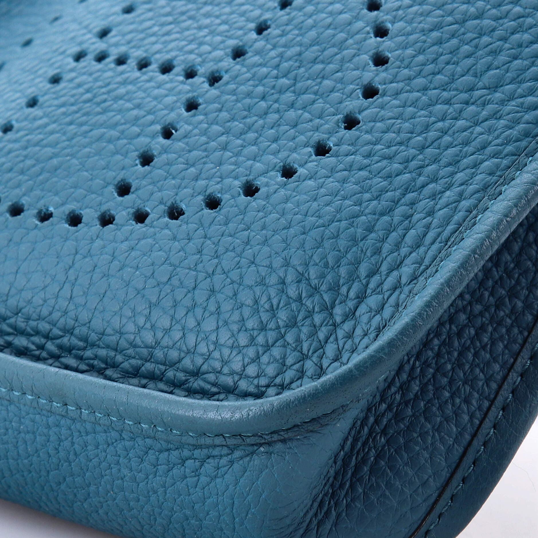 Pre-Owned Hermes Evelyne Bag Gen III Clemence TPM, Alternate, color, Vert Bosphore