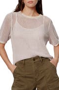 Sanctuary Open Stitch Short Sleeve Sweater