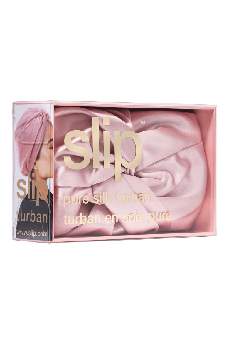 Pure Silk Hair Wrap, Alternate, color, PINK