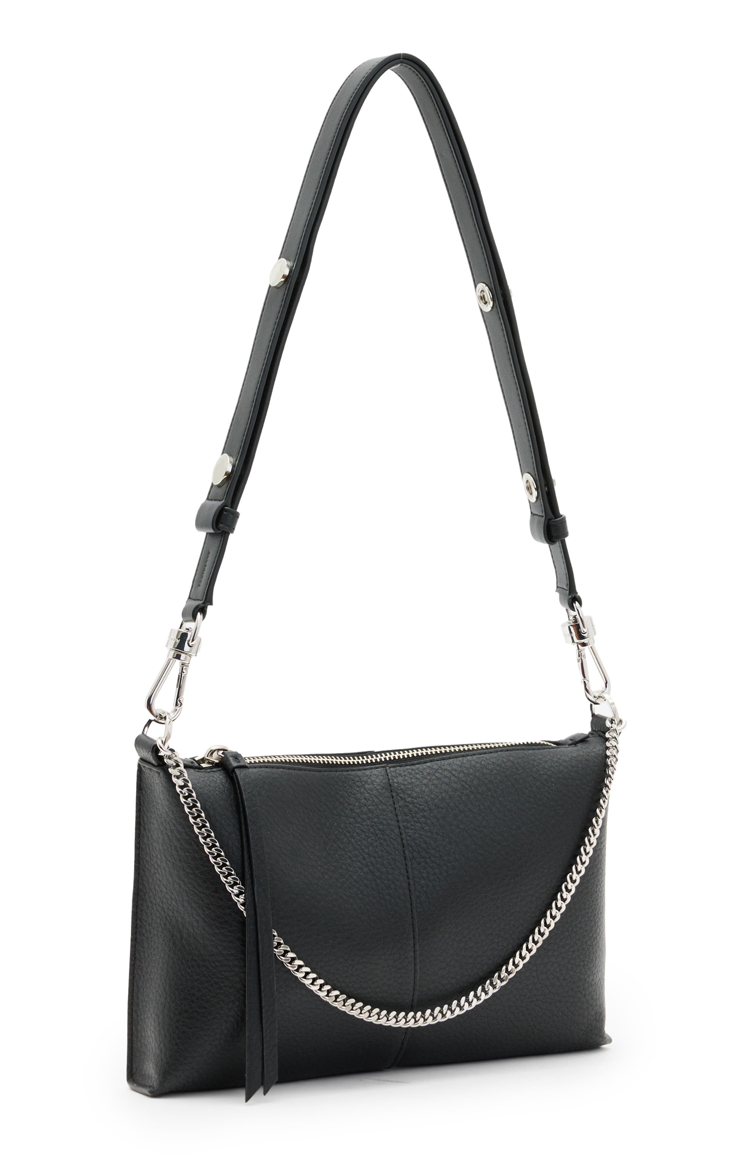 AllSaints Eve Leather Crossbody Bag, Alternate, color, 