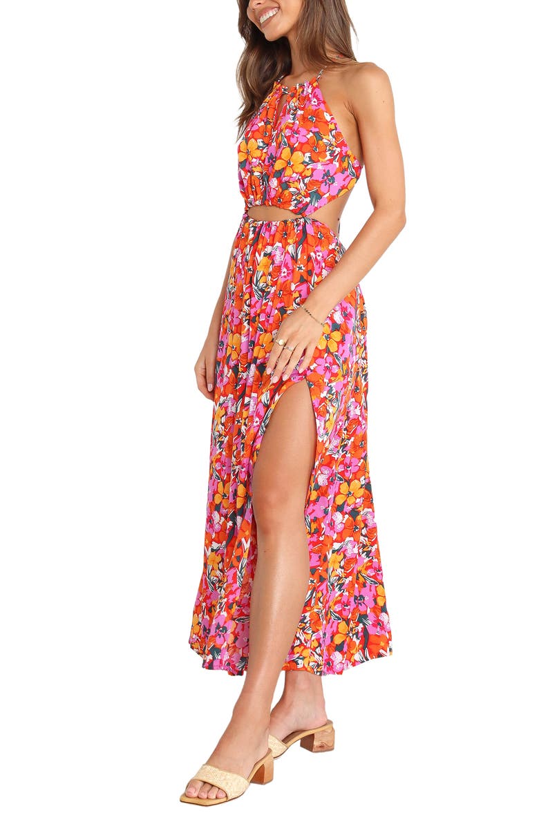 Petal & Pup Senorita Floral Print Sleeveless Maxi Dress, Alternate, color, Floral