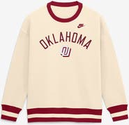 Nike Women's Nike Natural Oklahoma Sooners Oversized Legacy Arch Phoenix Sweatshirt