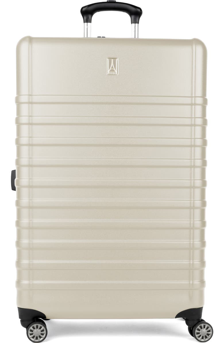 TRAVELPRO Rollmaster<sup>™</sup> Lite 2 28-Inch Expandable Large Checked Hardside Spinner Luggage, Main, color, White Matte