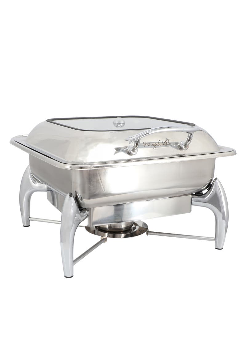 Stainless Steel Professional Chafing Dish/Food Warmer/Buffet Server Serving Dish, Alternate, color, Silver