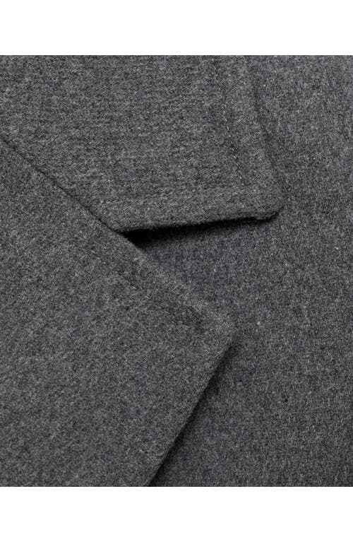 Mango Women's Double-breasted Wool Coat In Grey