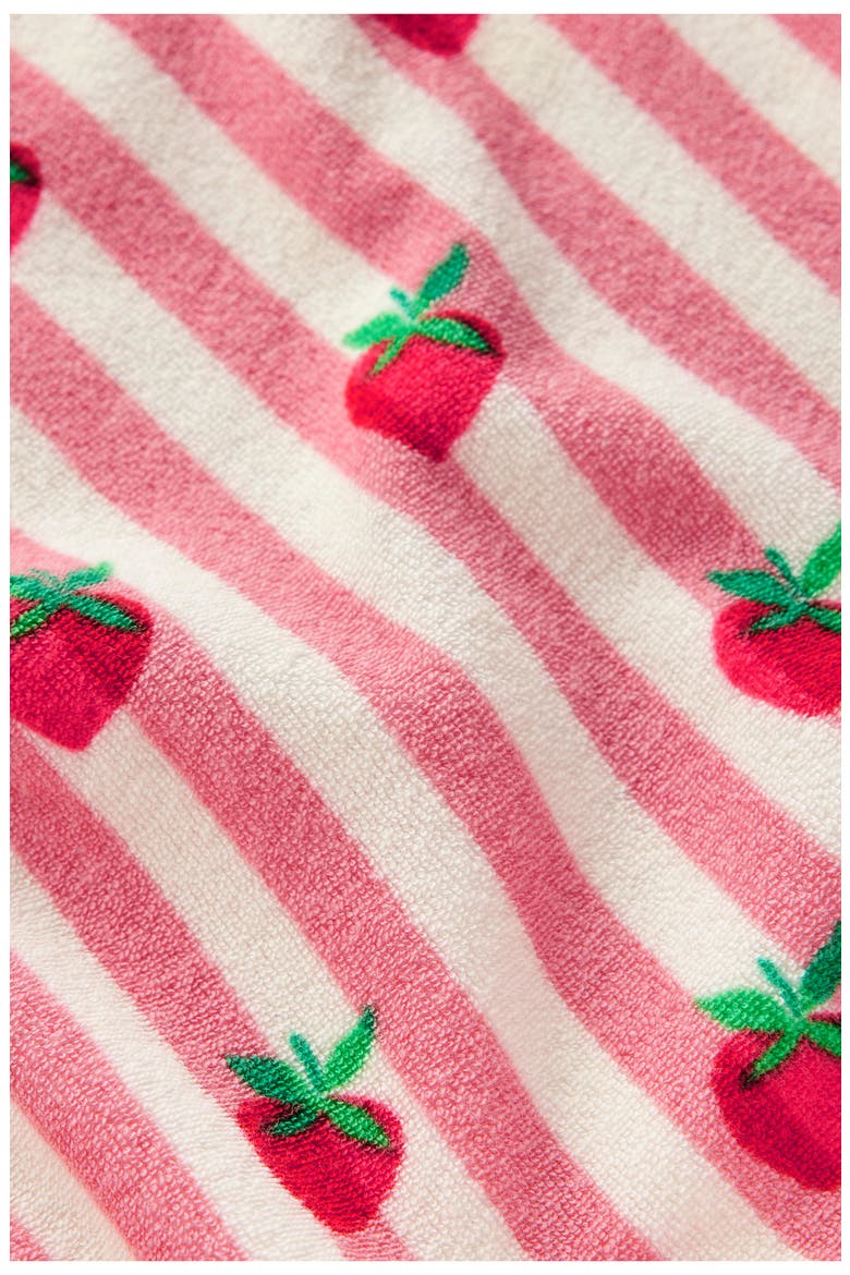 Kids' Dropped Shoulder Terry Cloth T-Shirt, Alternate, color, BLUSH STRAWBERRY STRIPE