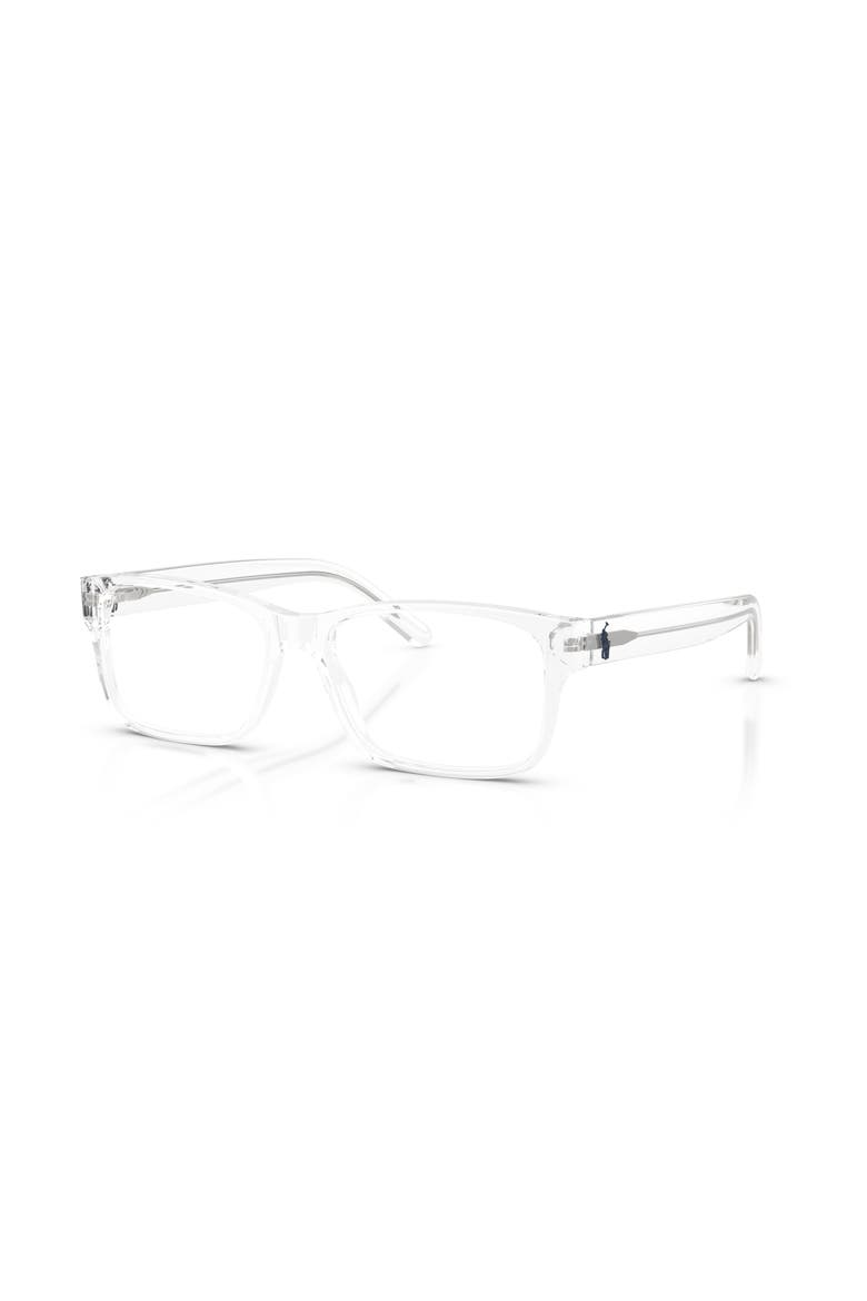 56mm Rectangle optical glasses, Main, color, Transparent