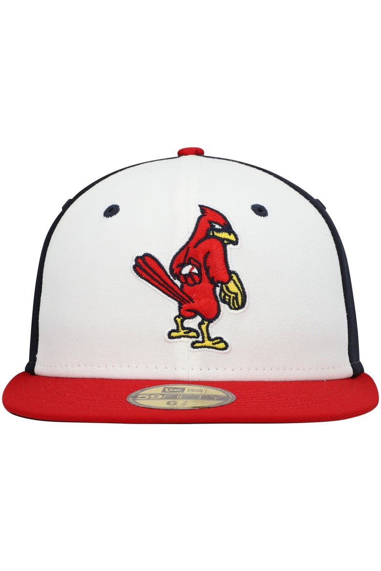 Men's New Era White Memphis Redbirds Authentic Collection Team Alternate 59FIFTY Fitted Hat, Alternate, color, White