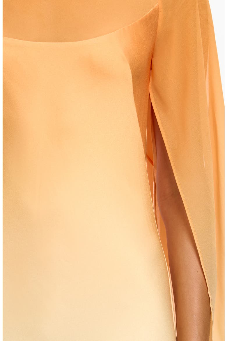 Devlyn Ombré Long Sleeve Gown, Alternate, color, SOLAR FLARE