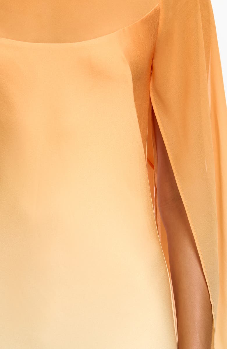 Significant Other Devlyn Ombré Long Sleeve Gown, Alternate, color, Solar Flare