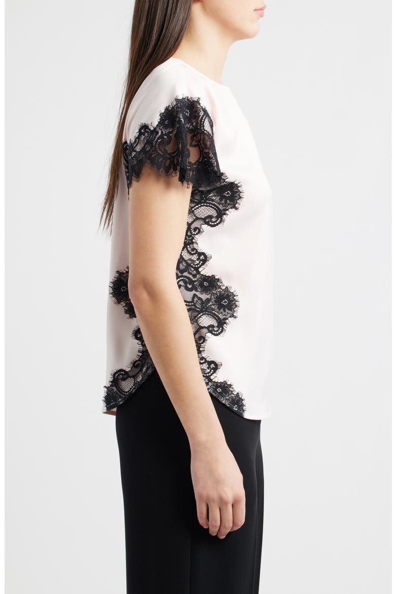 Lace Trim Bateau Neck Top, Alternate, color, SOFT BLOSSOM