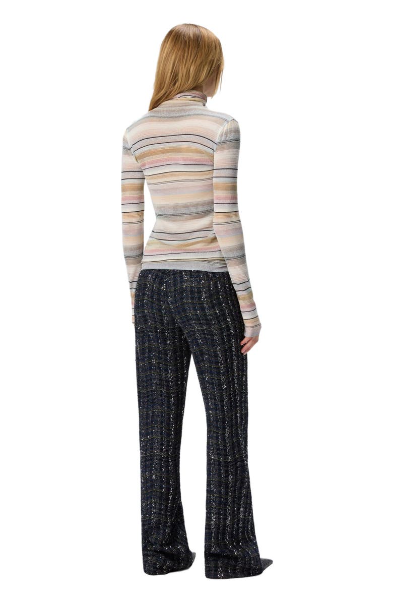 Missoni Striped High-neck Sweater, Alternate, color, Beige 
Pink