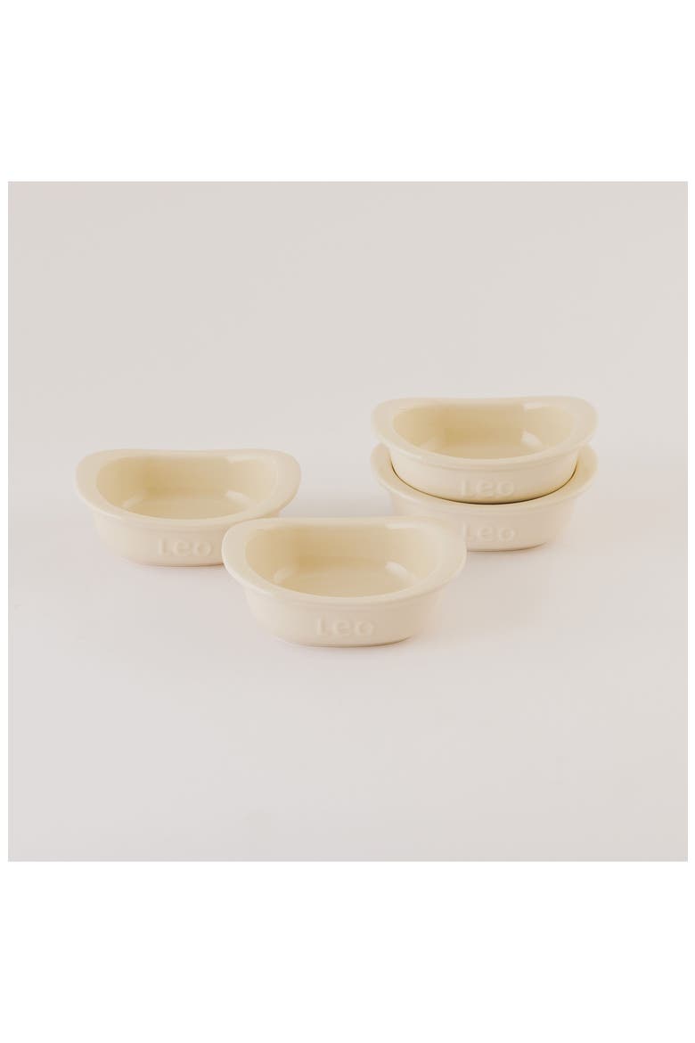 Leo Balance 4-Pack Ramekins, Alternate, color, MOONBEAM