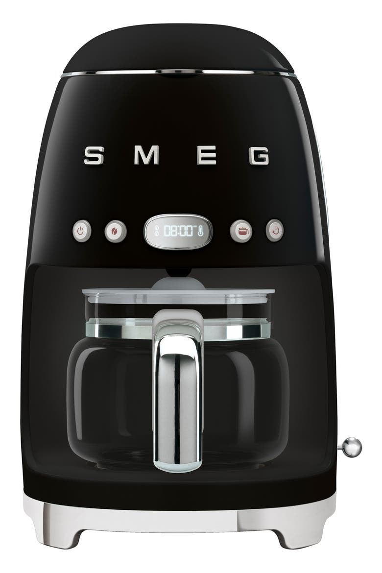 '50s Retro Style 10-Cup Drip Coffeemaker, Main, color, BLACK